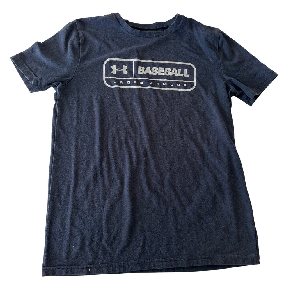 Under Armour Youth Large Blue Baseball Tee - Short Sleeve